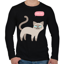 PRINTFASHION Mesélj még - Férfi hosszú ujjú póló - Fekete férfi póló