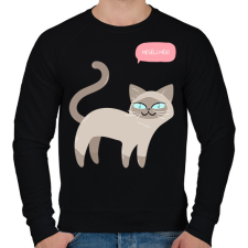 PRINTFASHION Mesélj még - Férfi pulóver - Fekete férfi pulóver, kardigán