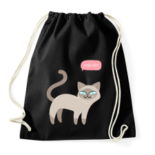 PRINTFASHION Mesélj még - Sportzsák, Tornazsák - Fekete tornazsák