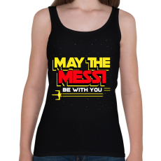 PRINTFASHION MESSI BE WITH YOU - Női atléta - Fekete