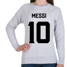 PRINTFASHION MESSI BLACK - Női pulóver - Sport szürke női pulóver, kardigán