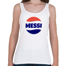 PRINTFASHION MESSI - Női atléta - Fehér női trikó