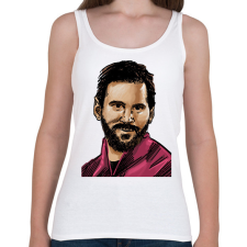 PRINTFASHION Messi - Női atléta - Fehér női trikó