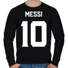 PRINTFASHION MESSI WHITE - Férfi pulóver - Fekete férfi pulóver, kardigán