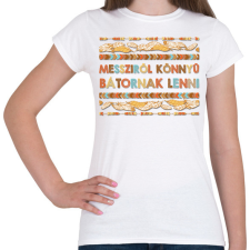 PRINTFASHION Messziről könnyű - Omaha - Női póló - Fehér női póló