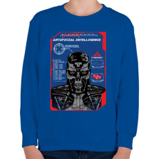 PRINTFASHION Mesterséges intelligencia - Gyerek pulóver - Királykék
