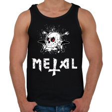 PRINTFASHION metal - Férfi atléta - Fekete atléta, trikó