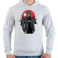 PRINTFASHION Metál Frank - Férfi kapucnis pulóver - Sport szürke