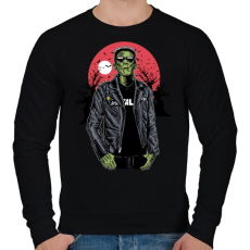 PRINTFASHION Metál Frank - Férfi pulóver - Fekete