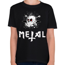 PRINTFASHION metal - Gyerek póló - Fekete gyerek póló