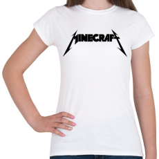 PRINTFASHION METÁL minecraft - Női póló - Fehér