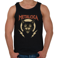 PRINTFASHION metalcica1 - Férfi atléta - Fekete