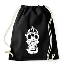 PRINTFASHION Metro Toxic Gas Mask (Fehér) - Sportzsák, Tornazsák - Fekete tornazsák