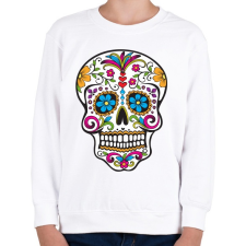 PRINTFASHION mexikói Koponya, - Gyerek pulóver - Fehér gyerek pulóver, kardigán
