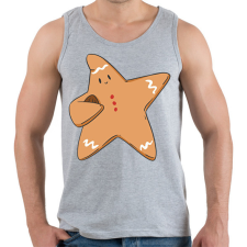 PRINTFASHION Mézeskalács csillag - Férfi atléta - Sport szürke atléta, trikó