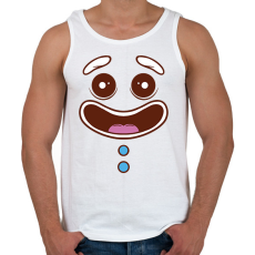 PRINTFASHION Mézeskalács fej - Férfi atléta - Fehér