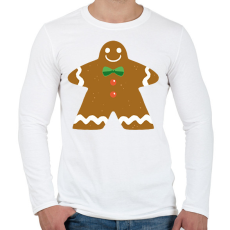 PRINTFASHION Mézeskalács - Férfi hosszú ujjú póló - Fehér