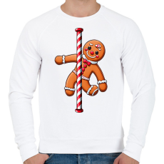 PRINTFASHION Mézeskalács - Férfi pulóver - Fehér