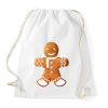 PRINTFASHION Mézeskalács figura - Sportzsák, Tornazsák - Fehér