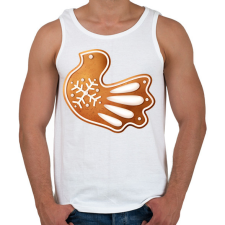 PRINTFASHION Mézeskalács galamb - Férfi atléta - Fehér atléta, trikó