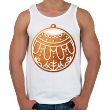 PRINTFASHION Mézeskalács gömb - Férfi atléta - Fehér atléta, trikó