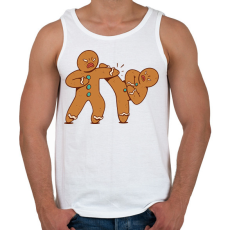 PRINTFASHION Mézeskalács karate - Férfi atléta - Fehér