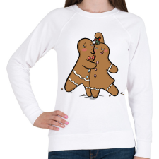 PRINTFASHION Mézeskalács tánc - Női pulóver - Fehér női pulóver, kardigán