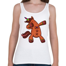 PRINTFASHION Mézeskalács unikornis táncol  - Női atléta - Fehér