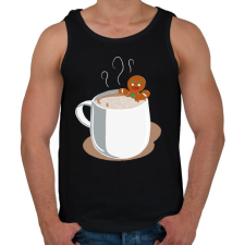 PRINTFASHION Mézi jakuzzi - Férfi atléta - Fekete atléta, trikó