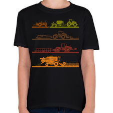 PRINTFASHION Mezőgazdasági gépek  - Gyerek póló - Fekete gyerek póló