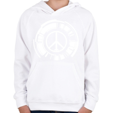 PRINTFASHION mgs peace walker logo - Gyerek kapucnis pulóver - Fehér