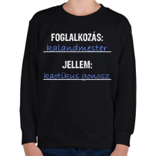 PRINTFASHION Mi a foglalkozásod? - Gyerek pulóver - Fekete gyerek pulóver, kardigán