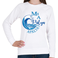 PRINTFASHION Mi a pálya, apálya? - Női pulóver - Fehér női pulóver, kardigán