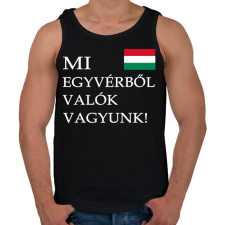 PRINTFASHION Mi egyvérből valók vagyunk! - Férfi atléta - Fekete atléta, trikó
