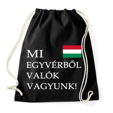 PRINTFASHION Mi egyvérből valók vagyunk! - Sportzsák, Tornazsák - Fekete tornazsák