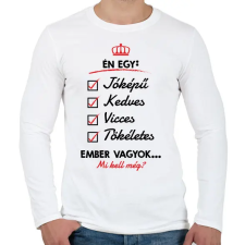 PRINTFASHION Mi kell még? - Férfi hosszú ujjú póló - Fehér férfi póló