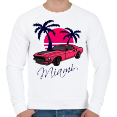 PRINTFASHION Miami  - Férfi pulóver - Fehér