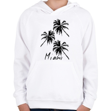 PRINTFASHION Miami  - Gyerek kapucnis pulóver - Fehér gyerek pulóver, kardigán