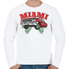 PRINTFASHION Miami lowrider - Férfi pulóver - Fehér
