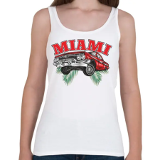 PRINTFASHION Miami lowrider - Női atléta - Fehér női trikó