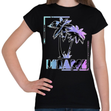 PRINTFASHION Miami  - Női póló - Fekete női póló