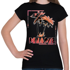 PRINTFASHION Miami  - Női póló - Fekete