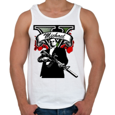 PRINTFASHION Michael - Férfi atléta - Fehér