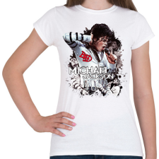 PRINTFASHION Michael Jackson Bad - Női póló - Fehér női póló