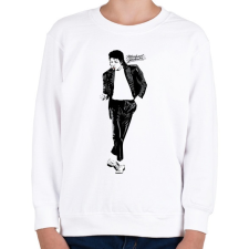 PRINTFASHION michael jackson billie jean - Gyerek pulóver - Fehér gyerek pulóver, kardigán