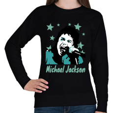 PRINTFASHION michael jackson drawn - Női pulóver - Fekete