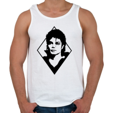 PRINTFASHION Michael Jackson - Férfi atléta - Fehér