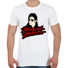 PRINTFASHION michael-jackson - Férfi póló - Fehér férfi póló