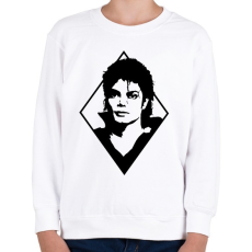 PRINTFASHION Michael Jackson - Gyerek pulóver - Fehér