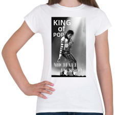 PRINTFASHION michael jackson king - Női póló - Fehér női póló